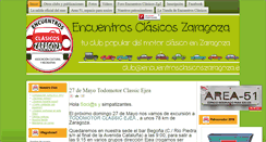 Desktop Screenshot of encuentrosclasicoszaragoza.es