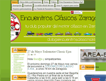 Tablet Screenshot of encuentrosclasicoszaragoza.es